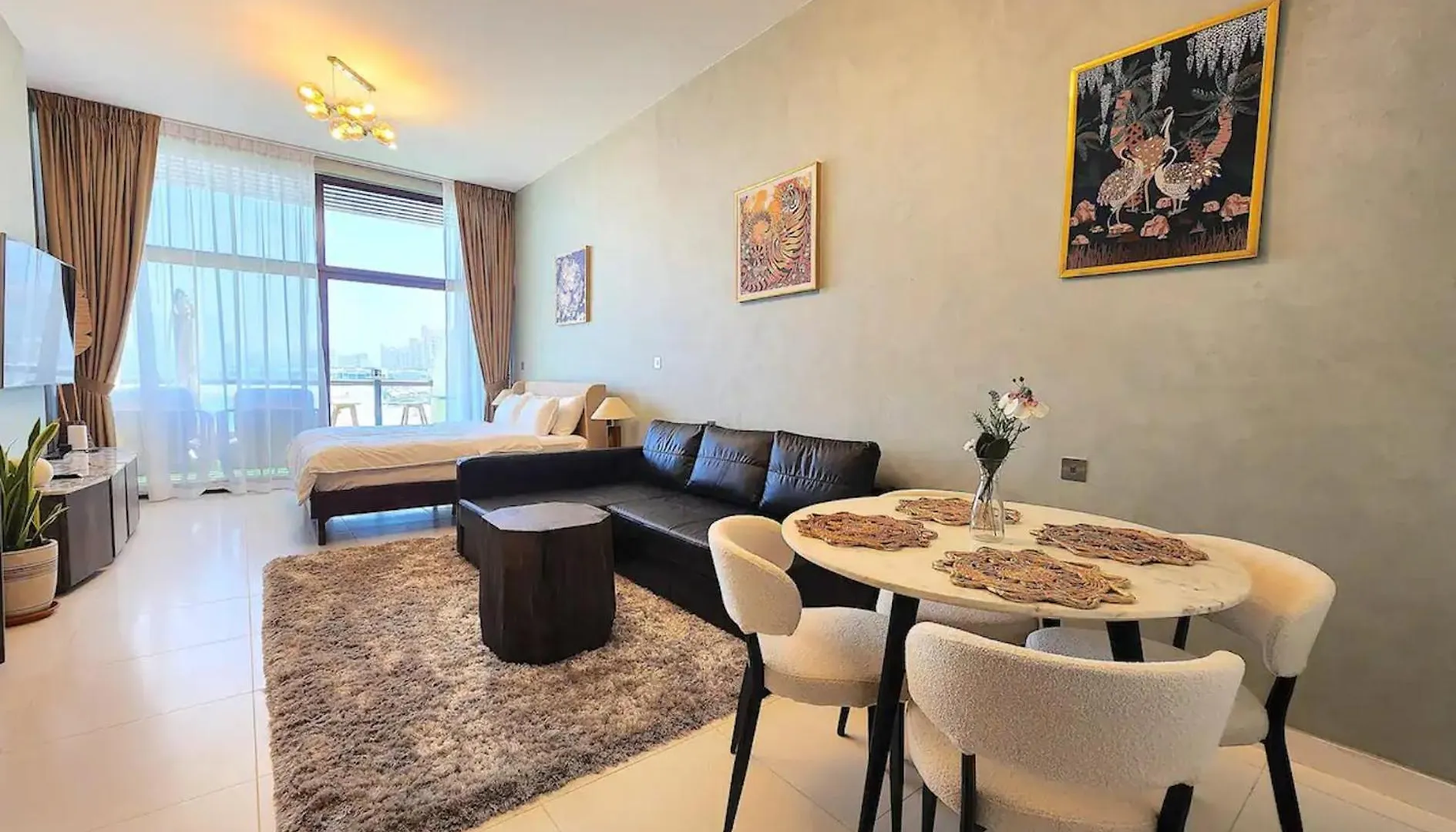 Bright Beachfront Studio With Breathtaking Views Dubai Apartment